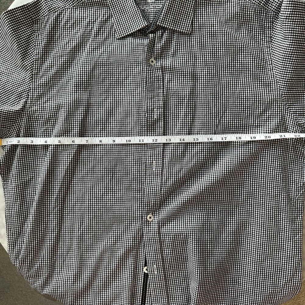 Bugatchi Men Short Sleeve Button Up Classic Fit - Large - Picture 4 of 7